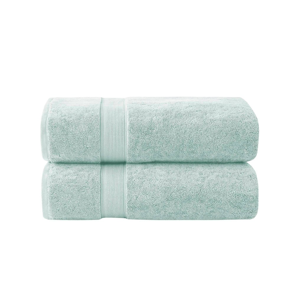 Madison Park 2pc Cotton Ultra Soft Bath Sheet Set Light Green