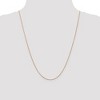 Black Bow Jewelry 0.65mm 14k Rose Gold Diamond Cut Spiga Chain Necklace - 3 of 4