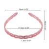 Unique Bargains Women's Classic Elegant Frosted Chain Hairband 5.51"x4.72" 1 Pc - 3 of 4
