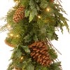 National Tree Company 6 ft. Juniper Mix Pine Garland with LED Lights - 3 of 3