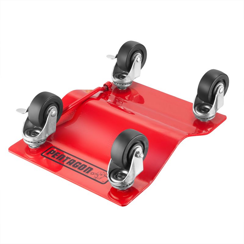 Fleming Supply Heavy-Duty Tire Skates – Set of 4, Red, 2 of 5