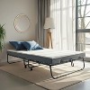 Nestl Folding Bed with 5" Luxury Memory Foam Mattress, Portable Rollaway Bed with Sturdy Frame, Locking Wheels & Cover, Twin Foldable Bed - 2 of 4