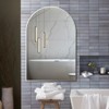 FONTOI 32" Arched Bathroom Vanity Mirrors for Wall, Dressing Mirror for Bathroom Living Room Bedroom, Silver, 24"*1.1"*36" - 2 of 4