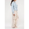 August Sky Women's Mineral Wash Button Up Shacket - 3 of 4