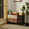 Costway 5-Drawer Dresser Storage 2-Tier Organizer Tower Steel Frame Wooden Top - 4 of 4