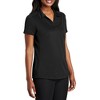 Mafoose Women's Short Sleeve Diamond Jacquard Moisture-Wicking Polo Shirt - 4 of 4