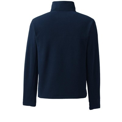 Lands' End Men's Tall Anyweather Fleece Quarter Zip Pullover - Large Tall - Radiant Navy — фото 4