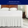 Subrtex Elastic Wrap Around Bed Skirt Dust Ruffle Smooth Soft Bed Frame Cover 15-inch Drop - 2 of 4