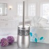 Creative Scents Brushed Nickel Toilet Brush With Holder - 2 of 4