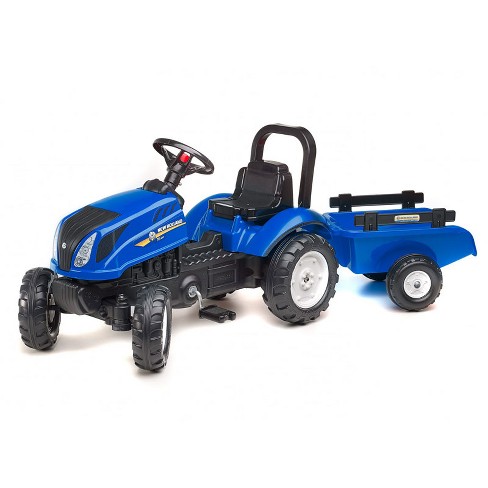 Lotsbestemming Koken impliceren Falk New Holland T6 Pedal Tractor With Trailer By Falk Fa3080ab : Target