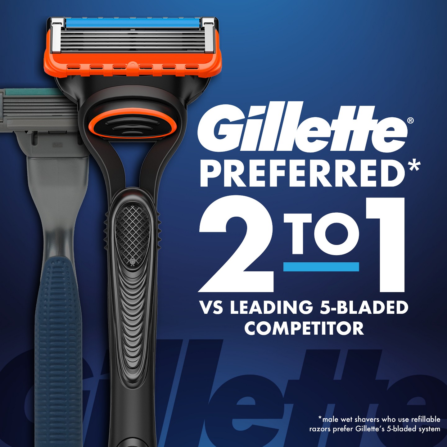 Сменные кассеты для мужской бритвы Gillette Fusion5, 4 шт. — фото 2