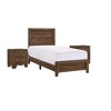 Twin Size Wooden Platform Bed with Headboard for Bedroom - 4 of 4