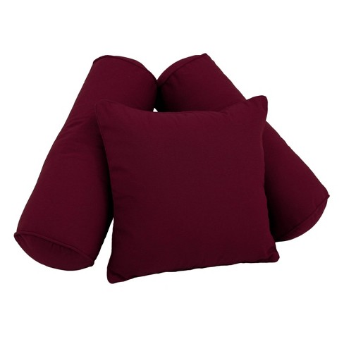 Blazing Needles Cuscini in twill con filo (set da 2), 50,8 x 20,3 cm, naturale, 2 pezzi