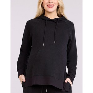 Women's Relaxed Fit Tunic Maternity Hoodie | Motherhood Maternity - 1 of 4