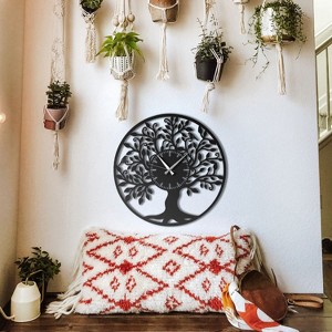Tree of Life Metal Wall Clock - 1 of 4