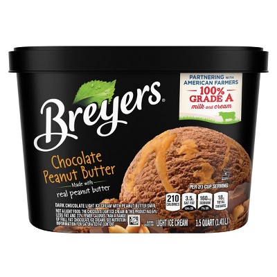 Breyers Chocolate Peanut Butter Ice Cream - 48oz