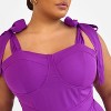 Rebdolls Women's Selma Tie Strap Corset Wide Leg Jumpsuit - 4 of 4