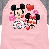 Girls' - Disney - Mickey Minnie Love Shirt Tail Raglan Graphic T-shirt - 2 of 4