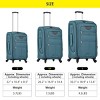 3-Piece Softside Luggage Set,Carry On Suitcase,Medium and Large Expandable Suitcases with Spinner Wheels and TSA Lock (20"/24"/28")–Cuddlewood - 4 of 4
