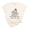 Simply Sage Market Grow Your Mind Floral Garment Dyed Tee - 2 of 4