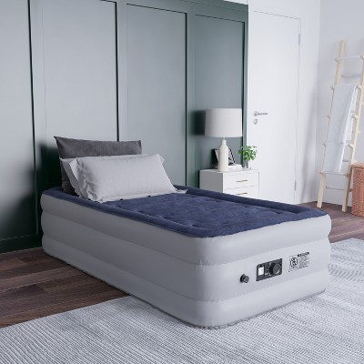 Twin Size Raised Inflatable Air Mattress with Electric Pump