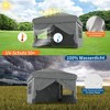 10X10 Instant Pop Up Canopy Tent with 4 Waterproof Sidewalls, Portable Outdoor Shelter for Camping, Beach, Parties - 2 of 4