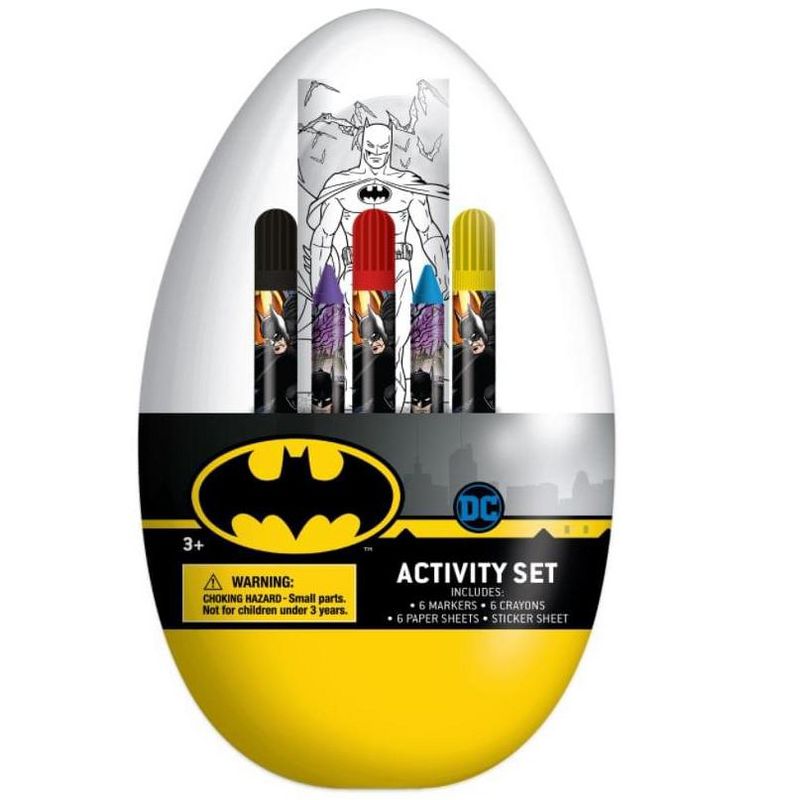 DC Comics Batman Activity Egg Craft Kit | Coloring Pages | Stickers | Markers | Crayons, 1 of 5