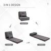 NicBex Polyester Convertible Lazy Sofa Chair with Adjustable Backrest,Folding Upholstered Lounge Chair,Modern Sofa Chair for Living Room - 4 of 4