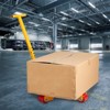 VEVOR Machinery Skate Dolly, 6614 LBS/3T Industrial Machinery Mover with Handle, Carbon Steel Machinery Moving Skate with 3 360° Swivel PU Wheels - 2 of 4