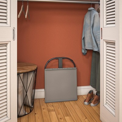 Gray Adjustable Height Folding Activity Table with Steel Frame