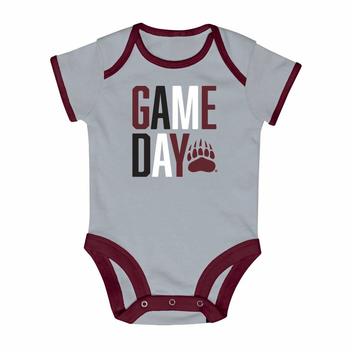 NCAA Montana Grizzlies Newborn 2pk Bodysuit - thumbnail 4