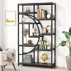 Tribesigns 5 Tier Etagere Bookcase, Freestanding Bookshelf with 9-Open Storage Shelf for Home Office - image 2 of 4