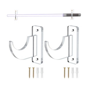 Unique Bargains Acrylic Light Saber Display Stand Sword Wall Mount Holder - 1 of 4
