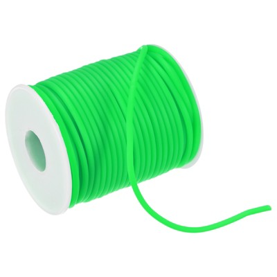 Unique Bargains Hollow Pipe Tubing Rubber Cord Silicone Stretchy Durable Elastic Beading Cord 1 Pc