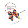 Allegra K Women's Pre-Tied Striped Uniform Adjustable Bowknot Bowtie - 3 of 4