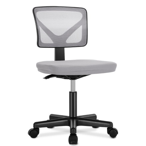 DOMETOUR Low-Back Mesh Armless Office Chair,Swivel Rolling Computer Chair No Arms with Lumbar Support - image 1 of 2