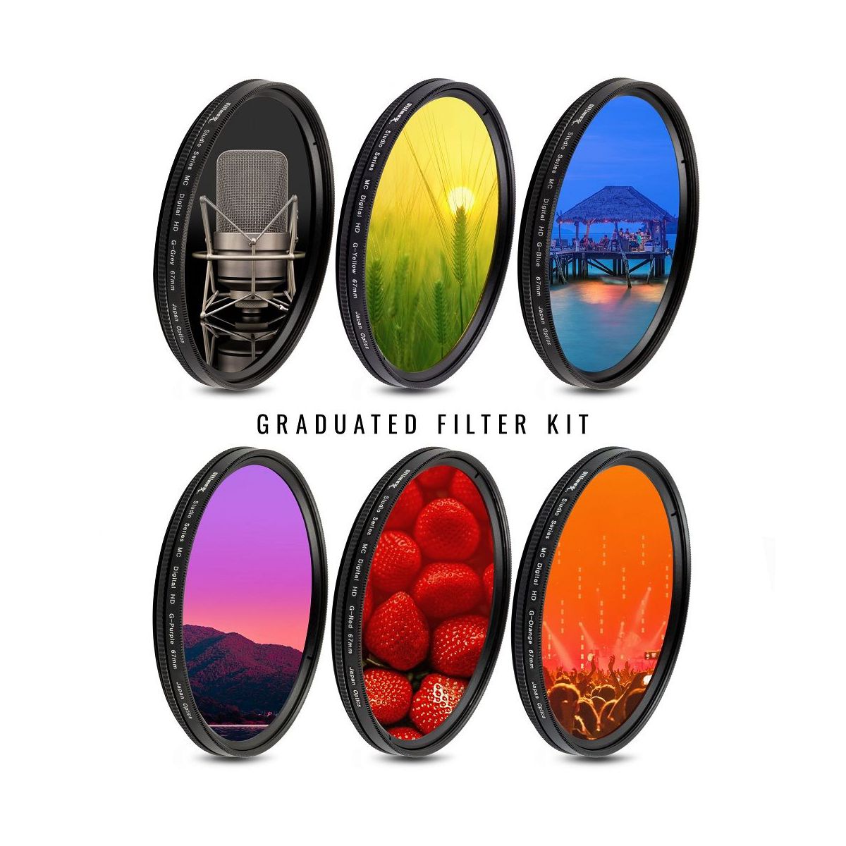 ULTIMAXX 6pc Gradual Color Filter Set 58mm - thumbnail 4