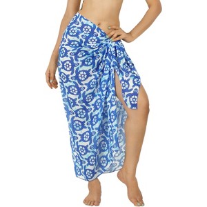 HAPPY BAY Women's Beach Wrap Bikini Swimwear Swim Cover Up Bathing suit Summer Wraps Swimsuit Beachwear Sarong Coverups Skirts for Women One Size - 1 of 4