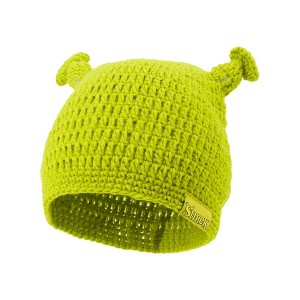 Shrek Adult Winter Knit Beanie Hat with 3D Ears - 1 of 3