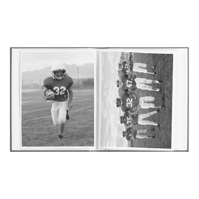 Gray Faux Leather Debossed Photo Album Set, 11.75" x 9.5"