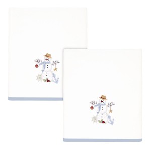 Avanti Linens Coastal Snowman 2 Pc Bath Towel Set - 1 of 1
