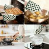 REGALWOVEN Soft Cotton Oven Mitts, Heat Resistant Cooking Gloves, Flexible Gripping for Baking, Kitchen Mitts Set - 2 of 4