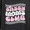 Women's - Instant Message - Sassy Moms Club Lightweight French Terry Wide Neck Long Sleeve Graphic Shirt - 2 of 4