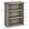 coucheta 3/5 Tier Farmhouse Bookcase, Tall Wooden Open Shelf Bookshelf with Sturdy Storage Open Display shelves, for Living Room, Bedroom, Office - 2 of 4