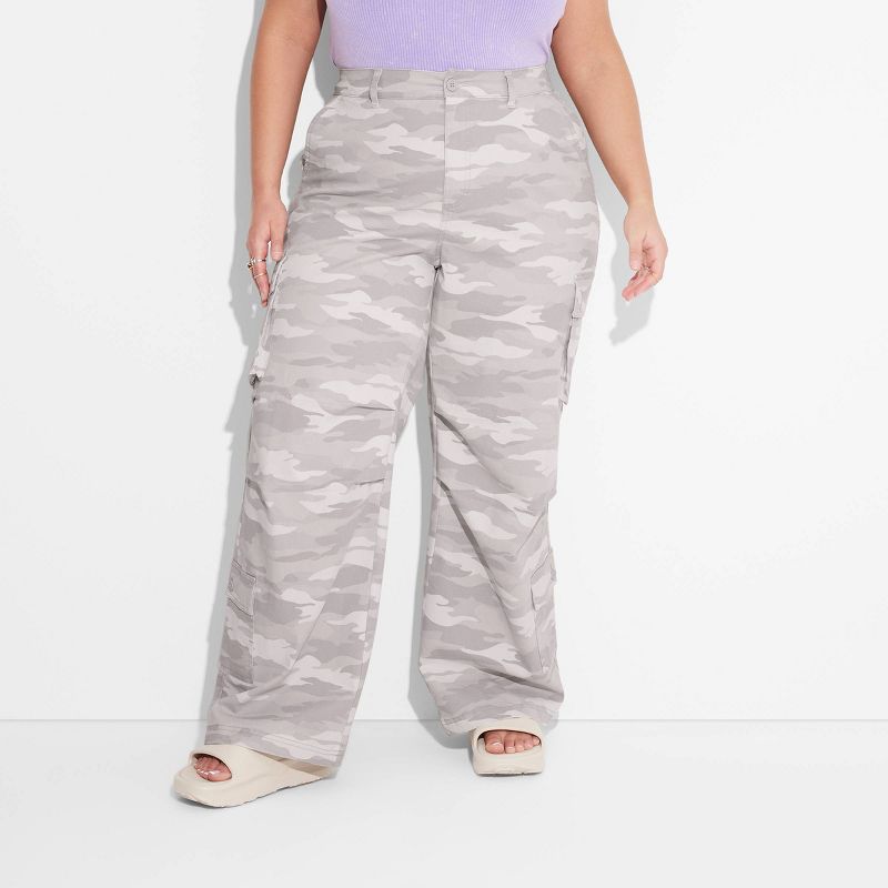 Women's High-Rise Cargo Utility Pants - Wild Fable™, 3 of 13