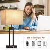 GTCLIGHTING Modern Table Lamps for Set of 2, USB A+C Ports, 3 Colors Changeable for End Tables, Night Stand Lamps for Bed Side Guest Room Office - 3 of 4
