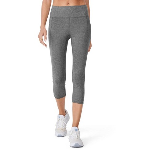 Jockey Women's Everactive Capri Legging 1x Battleship Grey Heather