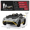 Sandinrayli 24V Licensed Lamborghini STO Electric Car, Gray - 4 of 4