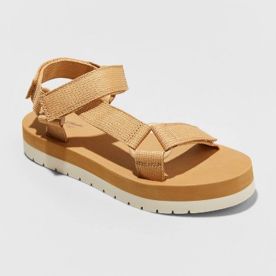 target yellow platform sandals