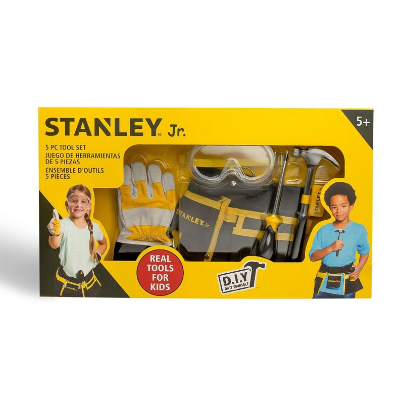 Red Tool Box Stanley Jr. 5 Piece Tool Set | Real Tools for Kids Box Set, 2 of 4